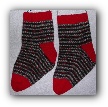Mom's Red/Black Regia Socks
