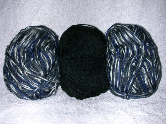 Steph's Blue/Black Regia Socks