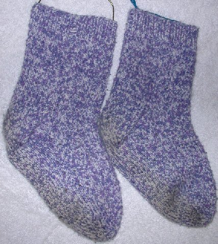 My Purple/White Socks