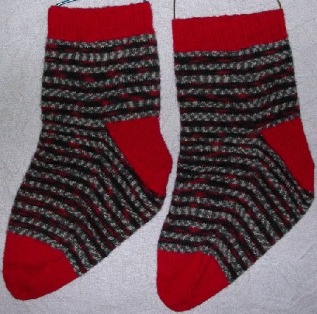 Mom's Red/Black Regia Socks